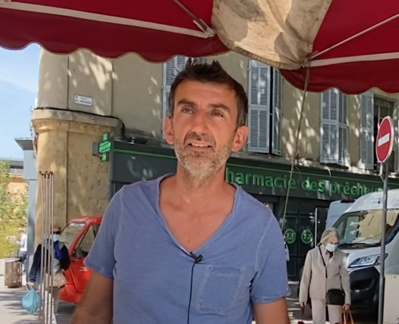Venga a conocer a Laurent, este productor local de verrines ecológicos, durante todo el año en el mercado de Aix-en-Provence.